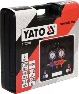 Yato 6 dílná sada pro údržbu klimatizace pro R-factor YT-72990