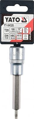Yato Nástavec prodloužený 1/2" bit Torx T20 YT-04320