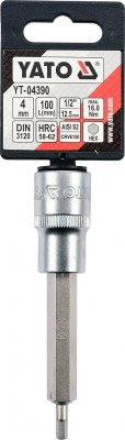 Yato Nástavec prodloužený 1/2" bit Imbus H4 YT-04390