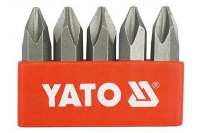 Yato 5 ks sada nástavců ph2 rázového šroubováku YT-2810