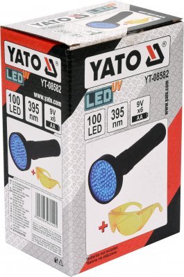 Yato Sada UV lampy 100 LED + brýle YT-08582