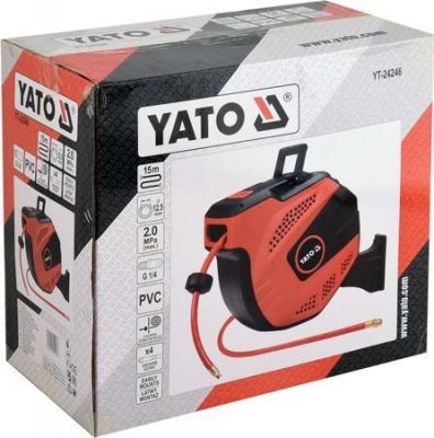 Yato Pneumatická hadice na automatickém navijáku 12,5mm x 5m YT-24246