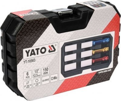 Yato Nástrčné hlavice rázové na hliníkové disky YT-10563