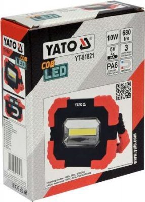 Yato Led přenosná lampa 10W COB LED 680LM YT-81821