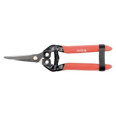 Yato Nůžky zahradní na květiny a ovoce 190mm zahnuté YT-8817