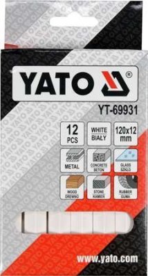 Yato Technická křída na značení, bílá 12 ks YT-69931