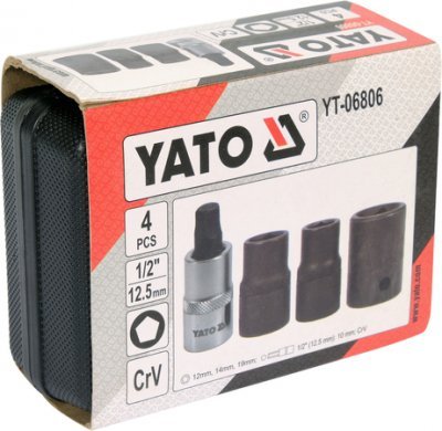Yato Sada nástrčných hlavic pro brzdové třmeny 1/2" YT-06806