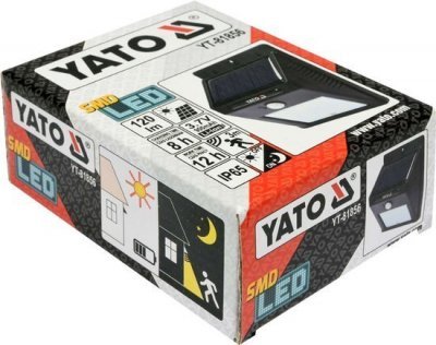 Yato Solární nástěnné svítidlo se snímačem pohybu 6 SMD LED YT-81856