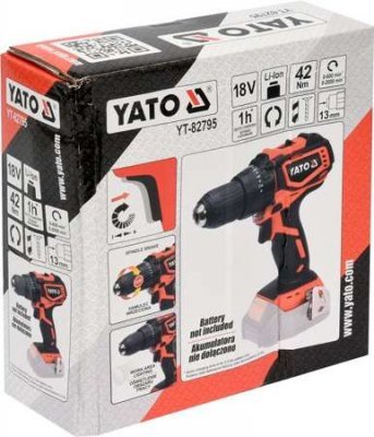 Yato Příklepová vrtačka 18V bez baterie YT-82795