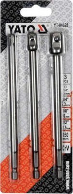Yato Šestihranný adaptér 1/4" 3/8" 1/2" 3 Ks YT-04628