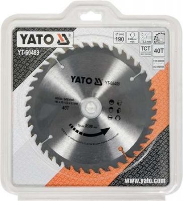 Yato Kotouč na dřevo 190x30mm 40 zubů YT-60489