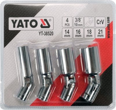 Yato Nástrčné hlavice na svíčky 4 Ks YT-38520