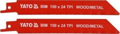 Yato Pilové listy na kov a dřevo 150mm 24TPI 2Ks YT-33932