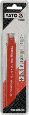 Yato Pilové listy na kov a dřevo 150mm 24TPI 2Ks YT-33932