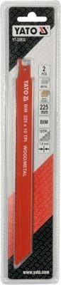 Yato Pilové listy na kov a dřevo 225mm 10TPI 2Ks YT-33933