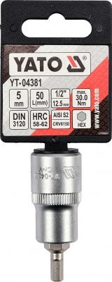 Yato Nástavec 1/2" bit Imbus H5 YT-04381