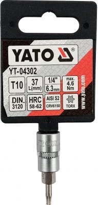 Yato Nástavec 1/4" bit Torx T10 YT-04302