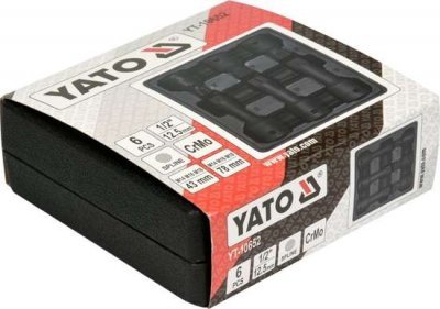 Yato Sada nástrčných rázových hlavic, tisícihran 6ks YT-10652