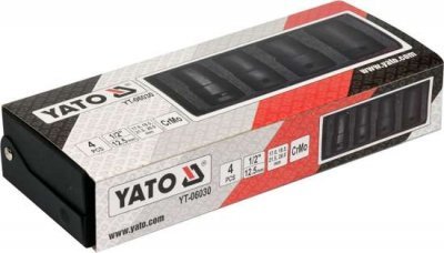 Yato Sada nástrčných hlavic pro demontáž poškozených šroubů YT-06030