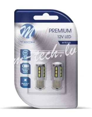 Sada žárovek LED P21W 18XSMD5730 2ks M-tech