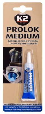 Lepidlo na šrouby střední pevnost modré K2 6ml B150N