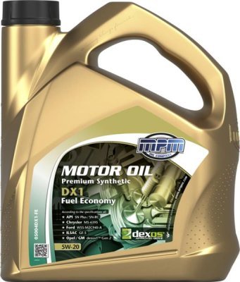 Motorový olej MPM Premium Synthetic DX1-FE 5W20 4L 05004DX1-FE