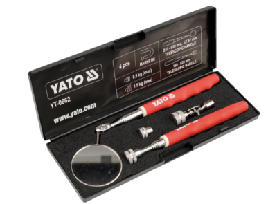 YATO YT-0662 - Inspekční souprava (zrcátko + magnetická patka)