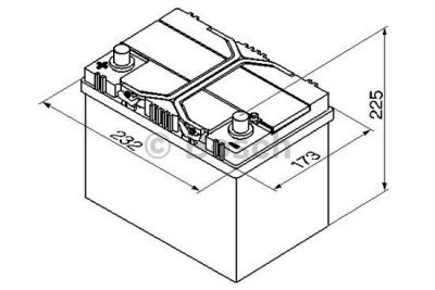 Startovací baterie BOSCH S4 12V 60Ah/540A