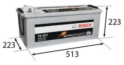 Startovací baterie BOSCH T5 12V 180Ah/1000A