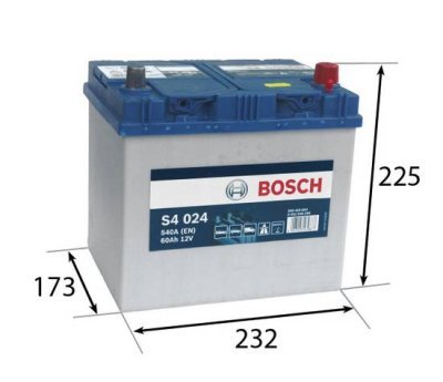 Startovací baterie BOSCH S4 12V 60Ah/540A