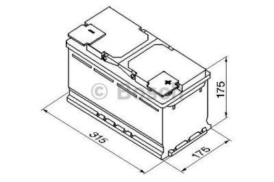 Startovací baterie BOSCH S4 12V 80Ah/740A
