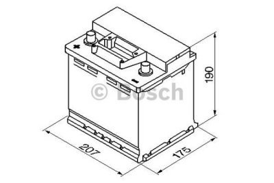 Startovací baterie BOSCH S3 12V 45Ah/400A