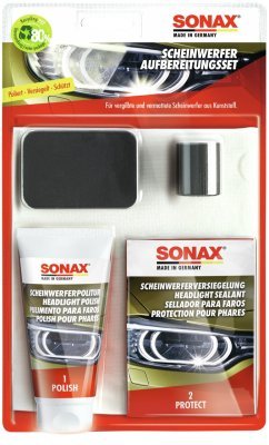SONAX set za poliranje prednjih svjetala (farova), 75ml, SCS405941