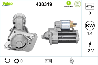 Elektropokretač VALEO 438319