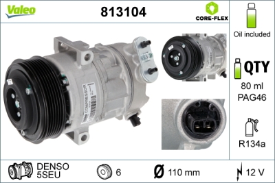 Kompresor, klima-uređaj VALEO 813104