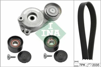 Komplet klinastog rebrastog remena INA 529 0050 10
