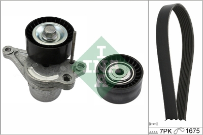 Komplet klinastog rebrastog remena INA 529 0355 10