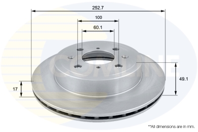 Kočni disk COMLINE ADC0920V