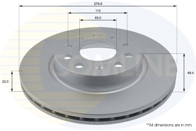 Kočni disk COMLINE ADC1456V