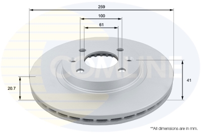 Kočni disk COMLINE ADC1507V