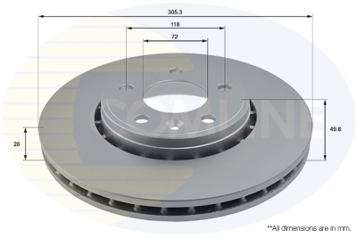Kočni disk COMLINE ADC1110V