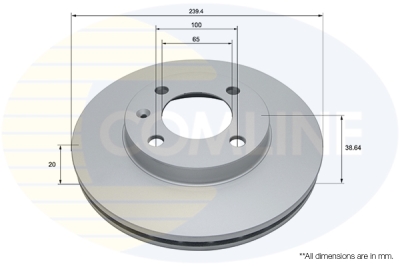 Kočni disk COMLINE ADC1404V