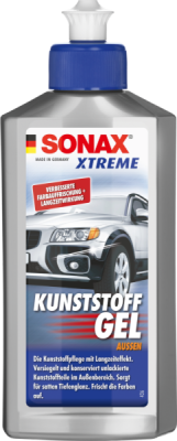 SONAX prozirni gel za njegu vanjskih plastičnih dijelova vozila, 250ml, SCS02101090