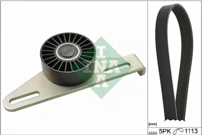Komplet klinastog rebrastog remena INA 529 0145 10