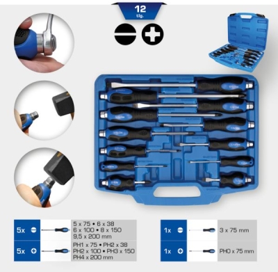 Komplet udarnih odvijača KS TOOLS BT034012