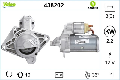Elektropokretač VALEO 438202