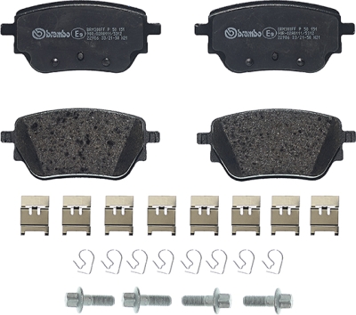 Komplet kočnih obloga, disk kočnica BREMBO PRIME LINE P 50 151