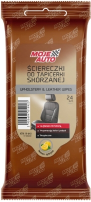 Moje Auto nahanhoitoliinat ja puhdistusliinat (24 kpl, sitruuna)