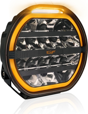 W-Light Fury 9" Pyöreä LED-lisävalo integroidulla varoitusvalolla (Ø 229 mm) (Tuotenumero: 1605-NS3871)