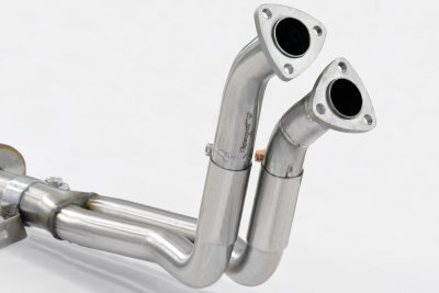 Front exhaust - resonated "hanging pedals" Supersprint 011001